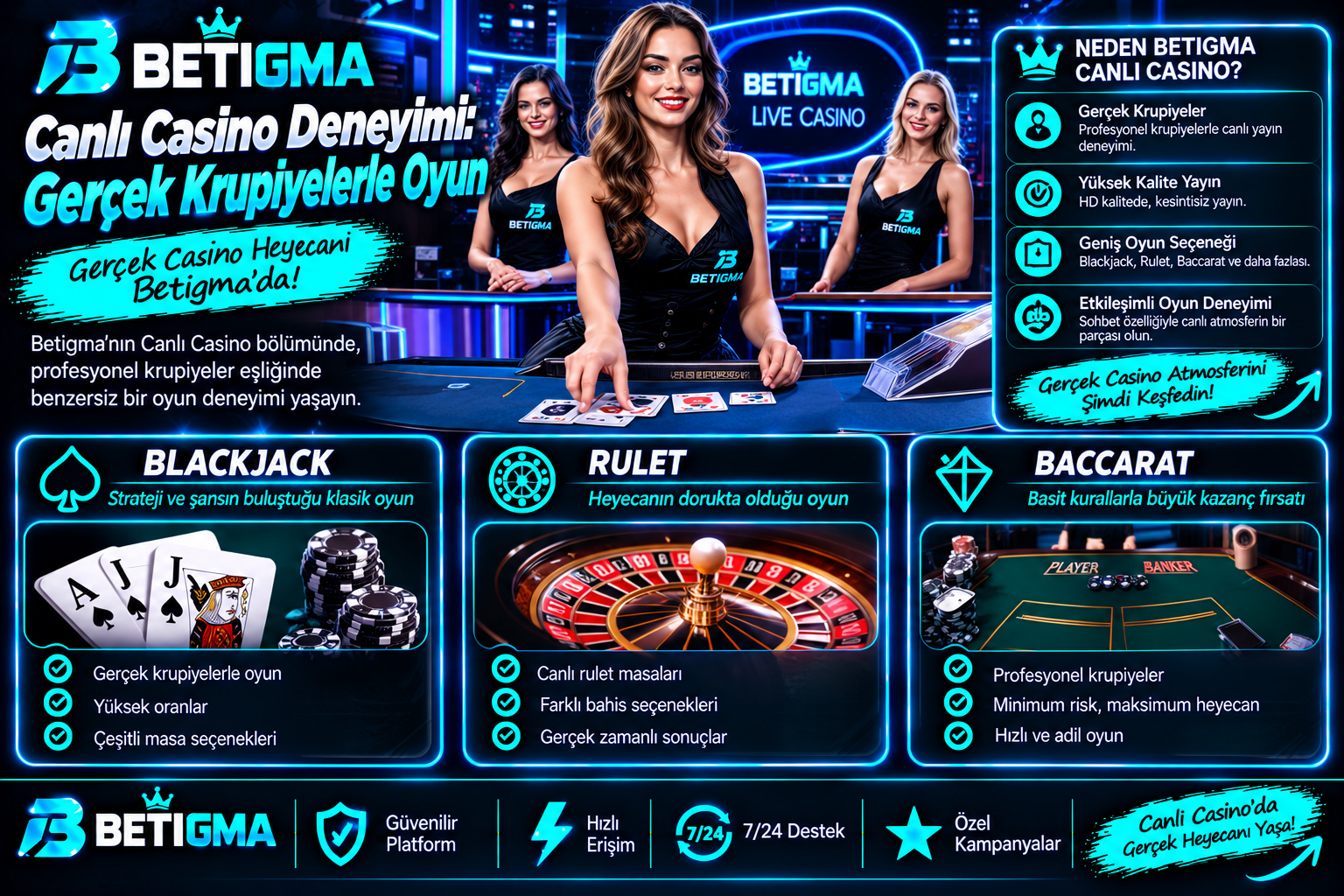 Betigma Canlı Casino Deneyimi