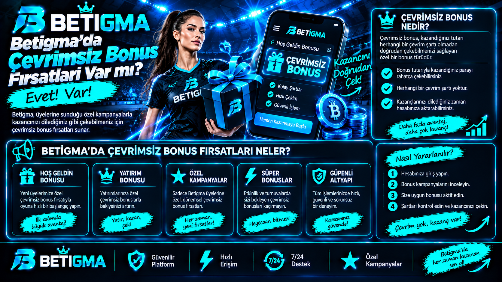 Betigma Çevrimsiz Bonus Fırsatları