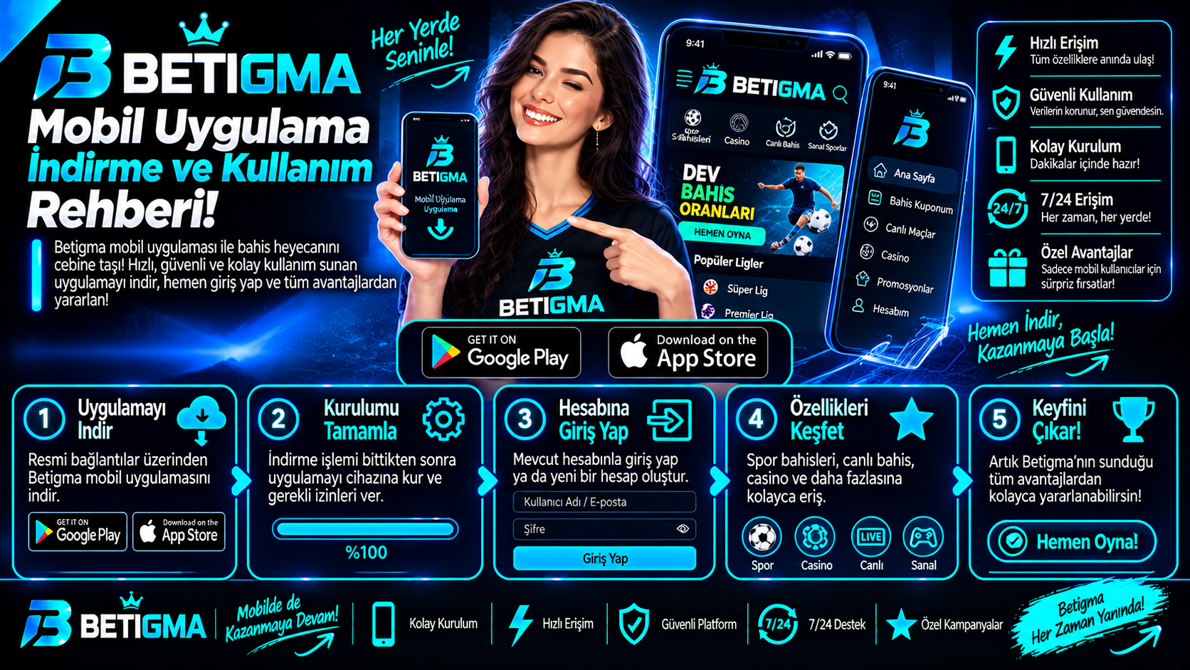Betigma Mobil Uygulama Rehberi